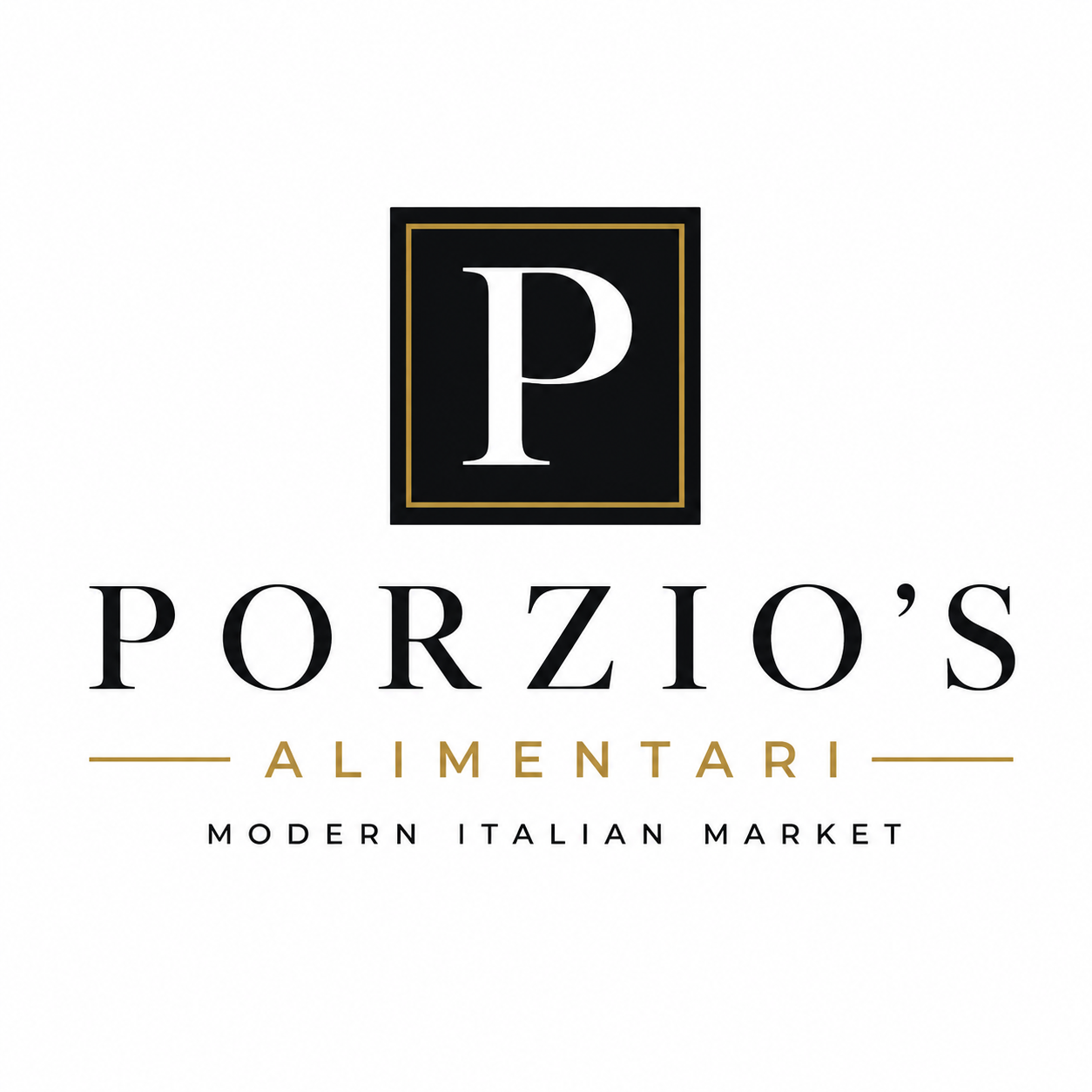 Porzio's Alimentari - Modern Italian Market Logo